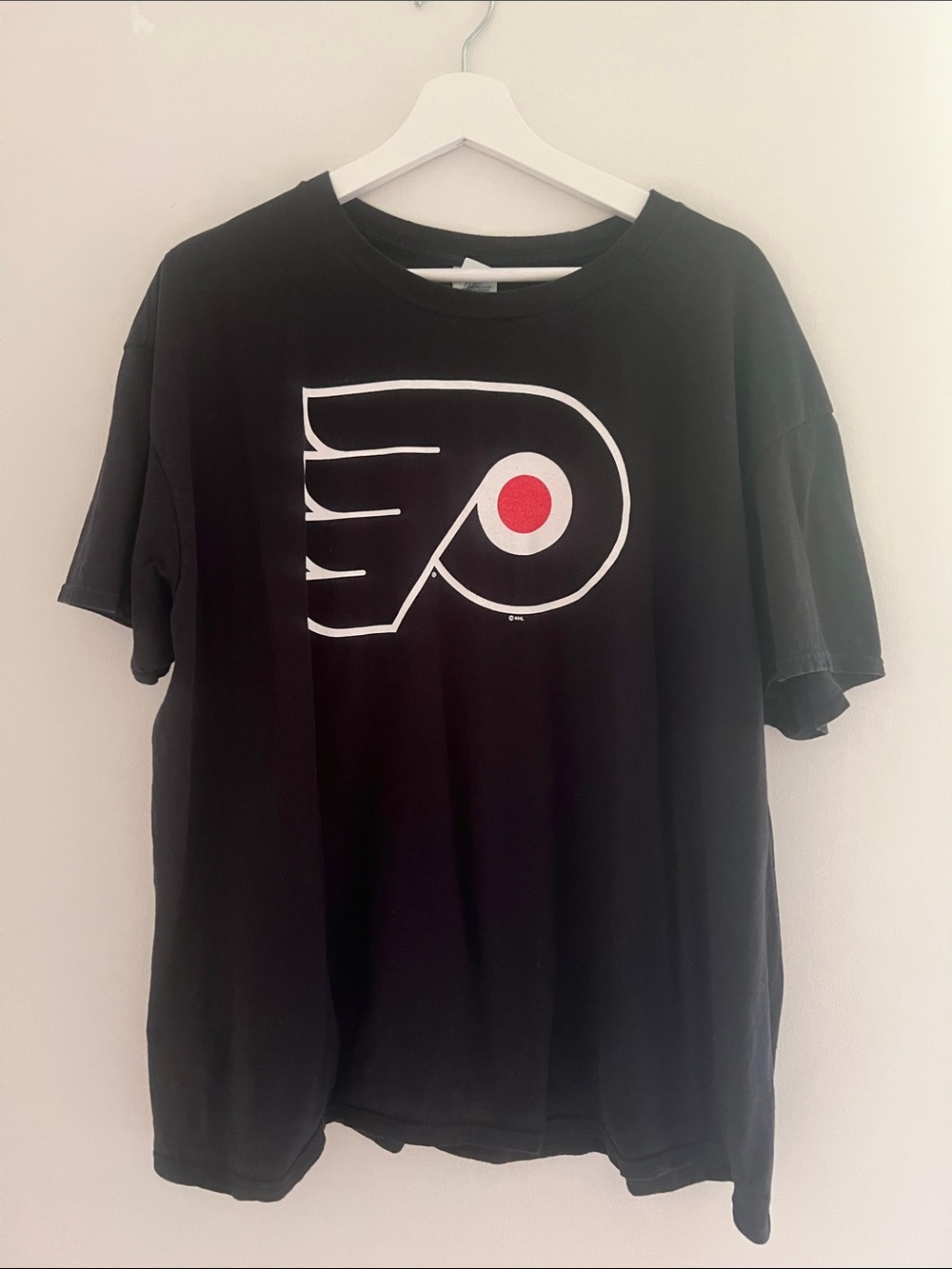 NHL Black Philadelphia Flyers Logo Short Sleeve Tee